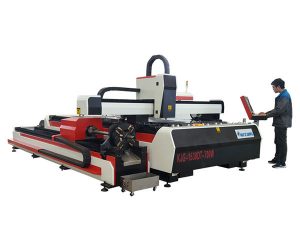 الألياف المعدنية آلة القطع بالليزر 500w 800w 1kw 800mm / s سرعة التشغيل